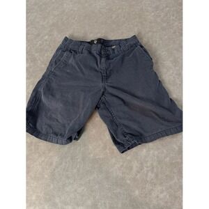 Timberland Mens Flat Front Bermuda Shorts Slash Pockets Faded Blue Cotton 30